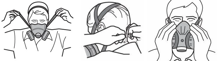 How to use Half Facepiece Respirator How to use Half Facepiece Respirator